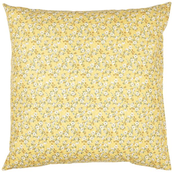 Bavlnený poťah na vankúš Yellow Flowers 60 × 60 cm
