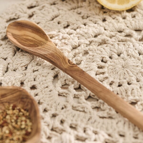 Dlhá drevená lyžička Olive Wood