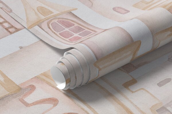Tapety Zámok v kvetinovom kráľovstve, Fototapety s kvetmi, Fototapety ruže, w01524 : Uwalls.sk