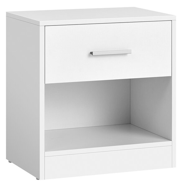Nočný stolík so zásuvkou CLARIO 39x28 cm, biely