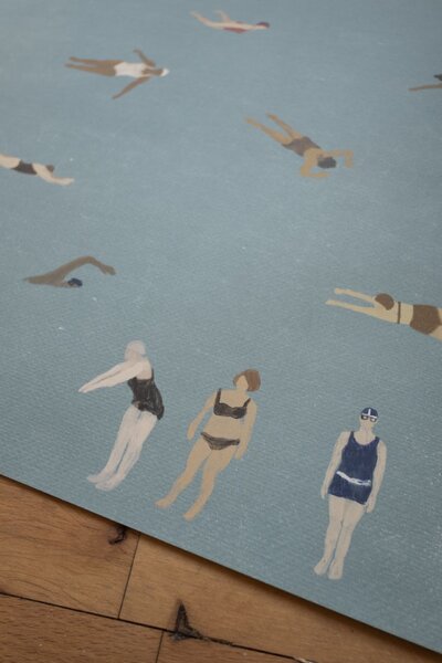 Plagát Swimmers 70 × 50 cm