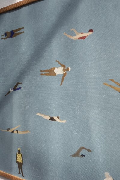 Plagát Swimmers 70 × 50 cm