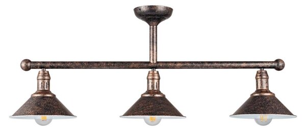 BRILAGI - Luster na tyči FORGE 3xE27/60W/230V patina/medená