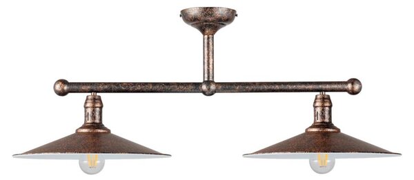 BRILAGI - Luster na tyči FORGE 2xE27/60W/230V medená/patina