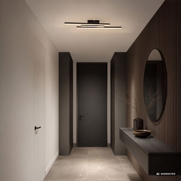 Rabalux 71528 - LED Stropné svietidlo LIRIEN LED/18W/230V 3000K čierna