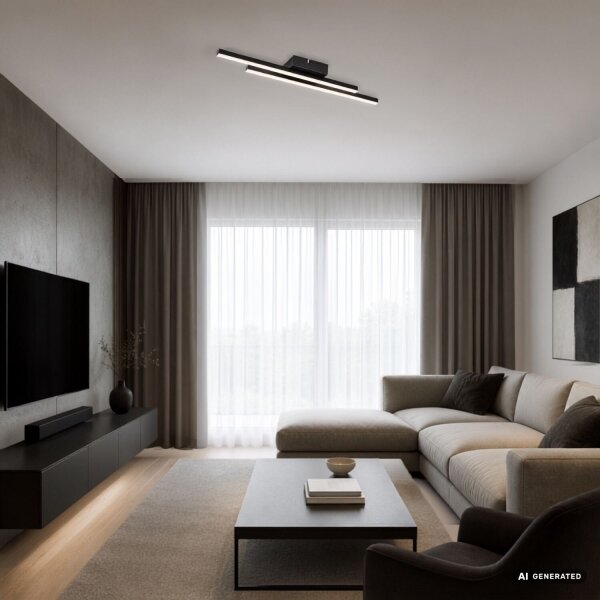 Rabalux 71490 - LED Stropné svietidlo LIRIEN LED/12W/230V 4000K čierna