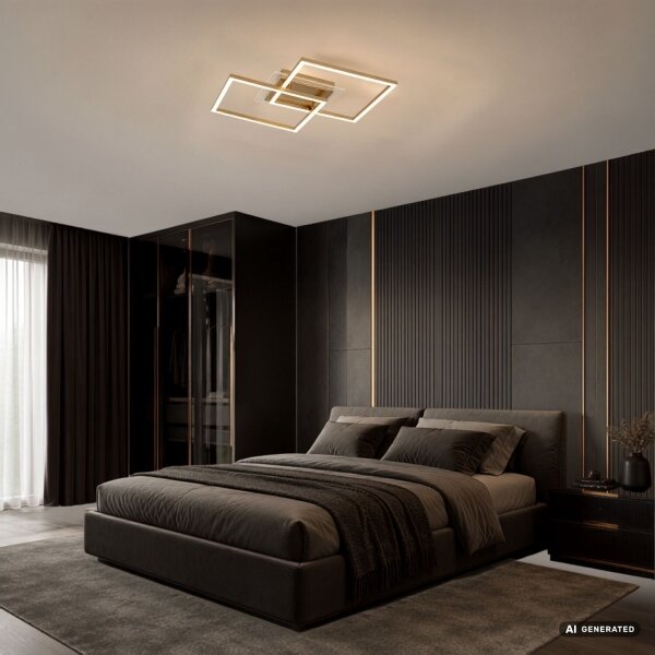 Rabalux 71489 - LED stropné svietidlo OTTAVIA LED/28W/230V 3000K 47x70 cm zlaté
