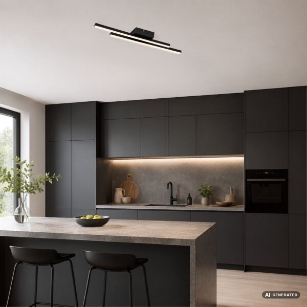 Rabalux 71490 - LED Stropné svietidlo LIRIEN LED/12W/230V 4000K čierna