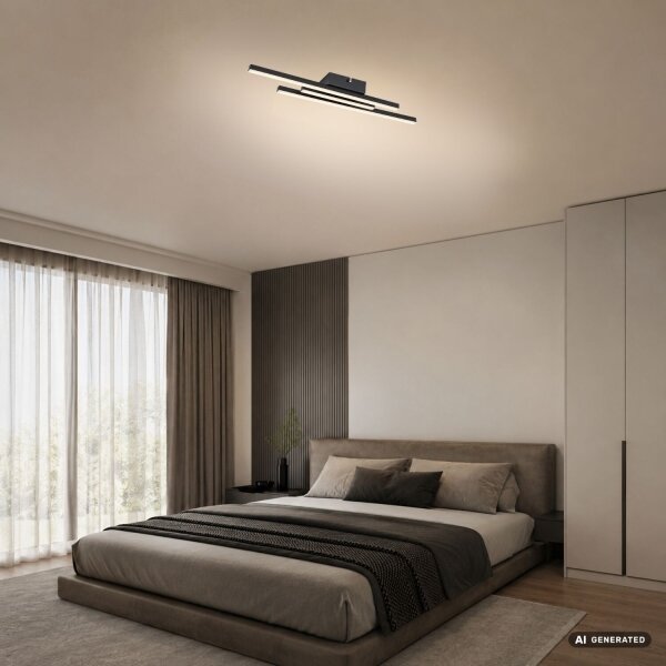 Rabalux 71491 - LED Stropné svietidlo LIRIEN LED/18W/230V 4000K čierna