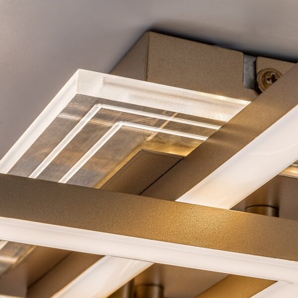 Rabalux 71488 - LED stropné svietidlo OTTAVIA LED/40W/230V 3000K 50x50 cm zlaté