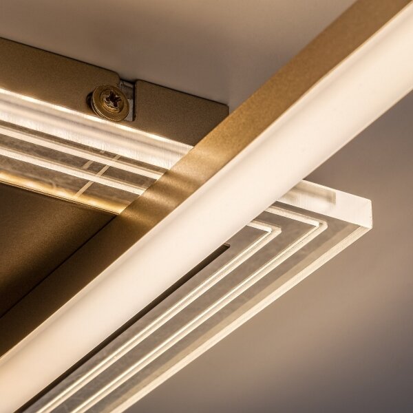 Rabalux 71487 -LED Stropné svietidlo OTTAVIA LED/24W/230V 3000K 37,5x37,5cm zlatá