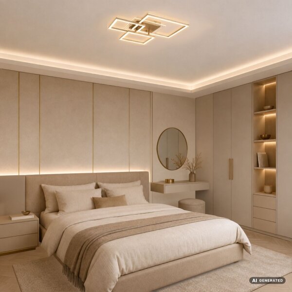 Rabalux 71488 - LED stropné svietidlo OTTAVIA LED/40W/230V 3000K 50x50 cm zlaté