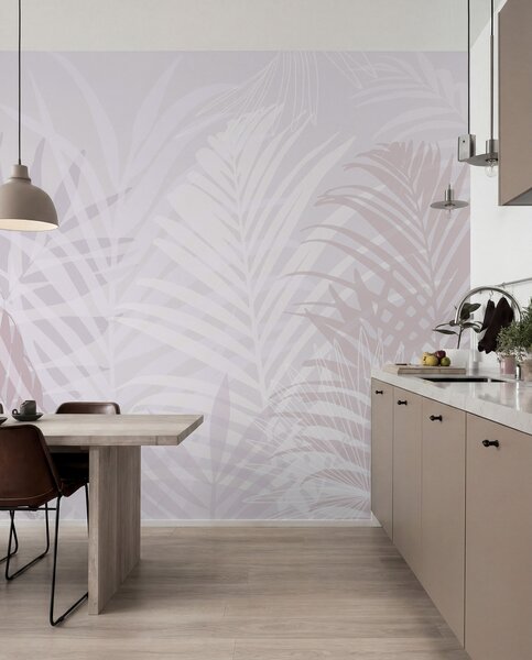 Tapety Palmové tiene v ružovej, Fototapety s prírodnými motívmi, Fototapety palmové listy, w02026v4 : Uwalls.sk