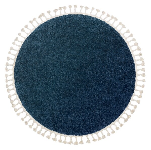 Dywany Łuszczów Kusový koberec Berber 9000 navy kruh - 120x120 (priemer) kruh cm