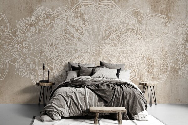 Tapety Mandala na pieskovom pozadí, Fototapety so vzormi, w08387v1 : Uwalls.sk