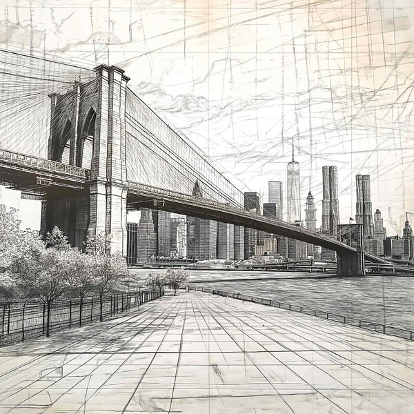 Tapety Línie Brooklynu, Fototapety mestá, w01961 : Uwalls.sk