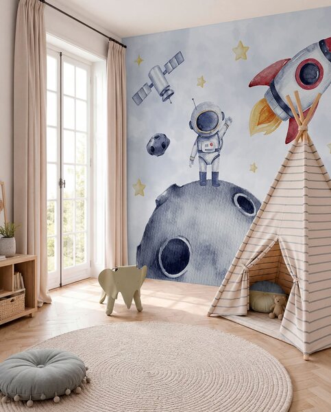 Tapety Malí astronauti v lete, Fototapety vesmír, w01461 : Uwalls.sk