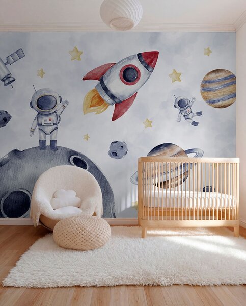 Tapety Malí astronauti v lete, Fototapety vesmír, w01461 : Uwalls.sk