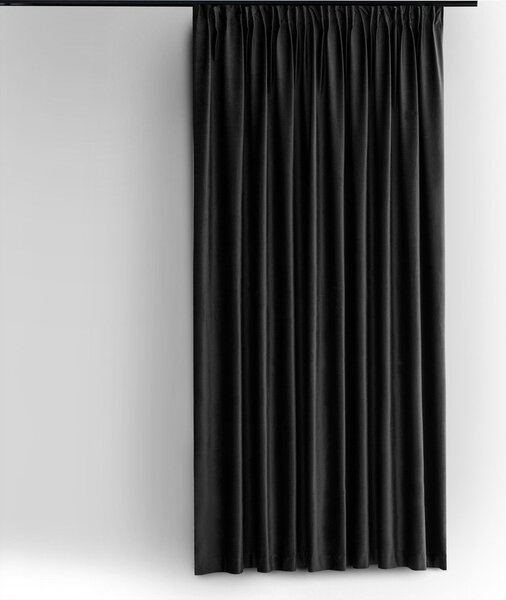 Čierny zamatový dimout záves 140x300 cm Velto – Filumi