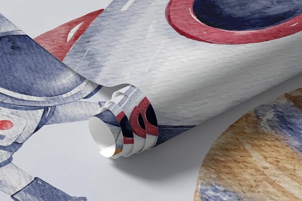Tapety Malí astronauti v lete, Fototapety vesmír, w01461 : Uwalls.sk