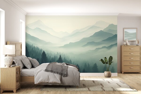 Tapety Lesy za horskými hrebeňmi, Fototapety s prírodnými motívmi, w02186 : Uwalls.sk