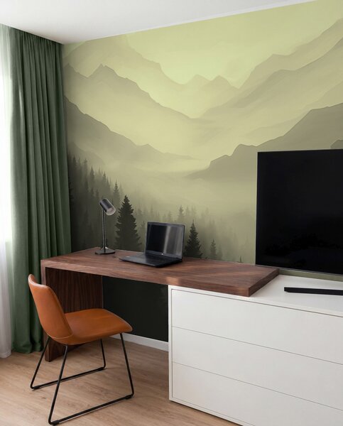 Tapety Lesy a hory v zelených odtieňoch, Fototapety s prírodnými motívmi, w02186v1 : Uwalls.sk