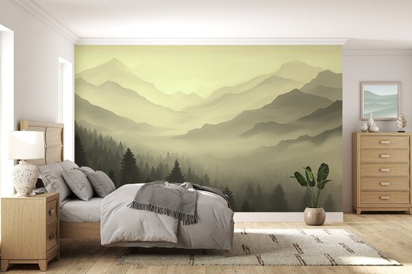 Tapety Lesy a hory v zelených odtieňoch, Fototapety s prírodnými motívmi, w02186v1 : Uwalls.sk