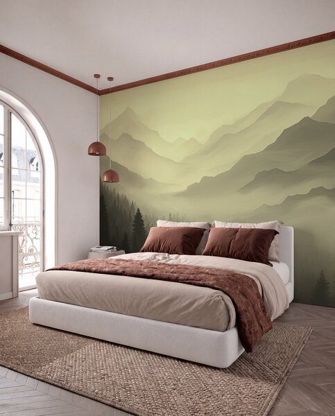Tapety Lesy a hory v zelených odtieňoch, Fototapety s prírodnými motívmi, w02186v1 : Uwalls.sk