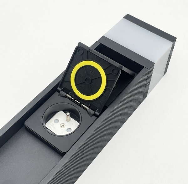 Vonkajšia lampa VESPER s 2 zásuvkami, 1xG9/5W/230V, IP44, 30 cm, čierna