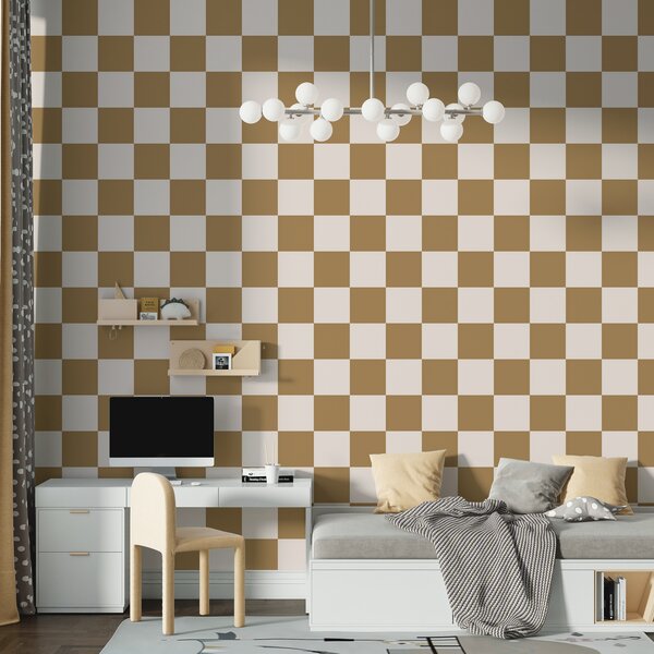 Tapety Geometrická tapeta v hnedej farbe, Fototapety so vzormi, w01922v3 : Uwalls.sk