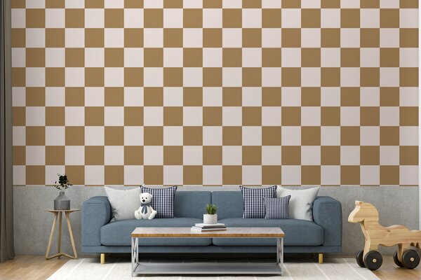 Tapety Geometrická tapeta v hnedej farbe, Fototapety so vzormi, w01922v3 : Uwalls.sk
