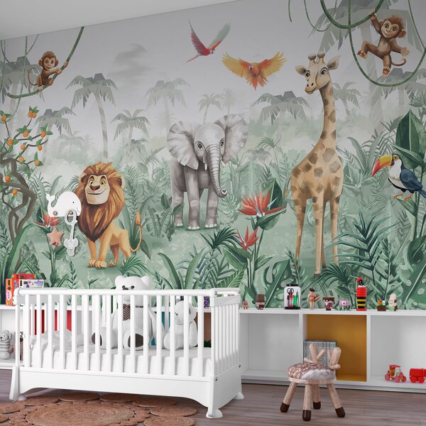 Tapety Safari medzi palmami, Fototapety zvieratá, w02440 : Uwalls.sk