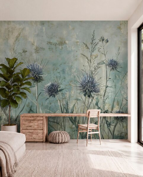 Tapety Modré lúčne kvety, Fototapety s kvetmi, w08463 : Uwalls.sk