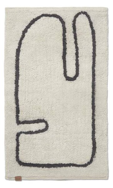 Ferm Living Predložka Lay, off-white / coffee