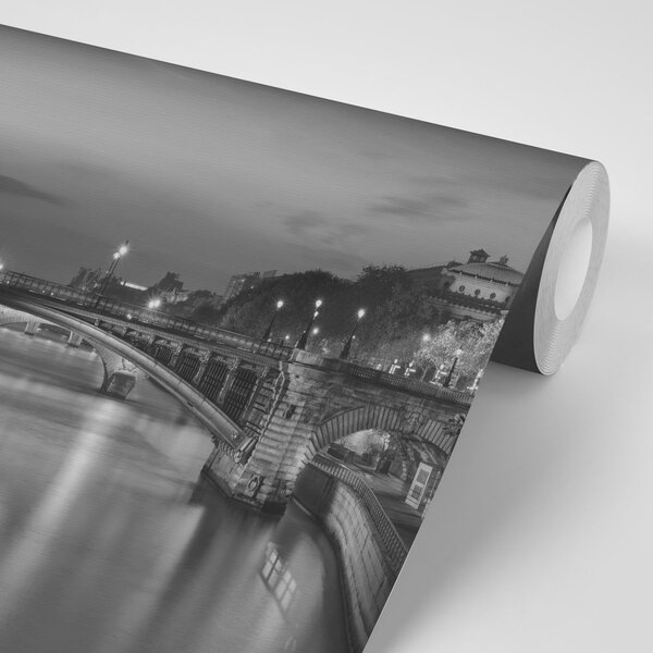 Fototapeta oslňujúca čiernobiela panoráma Paríža