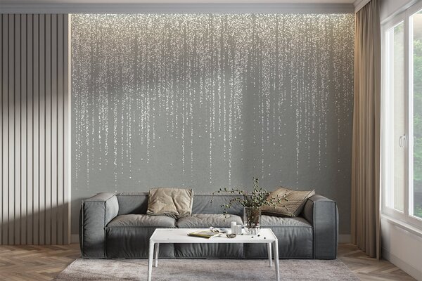 Tapety Dážď korálikov na sivej, Dizajnové fototapety, w08470v1 : Uwalls.sk