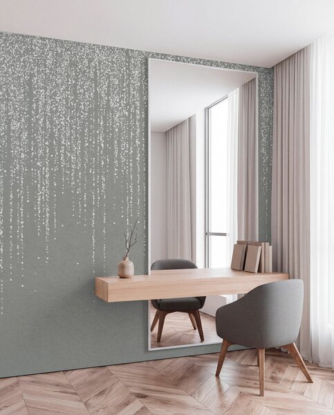 Tapety Dážď korálikov na sivej, Dizajnové fototapety, w08470v1 : Uwalls.sk