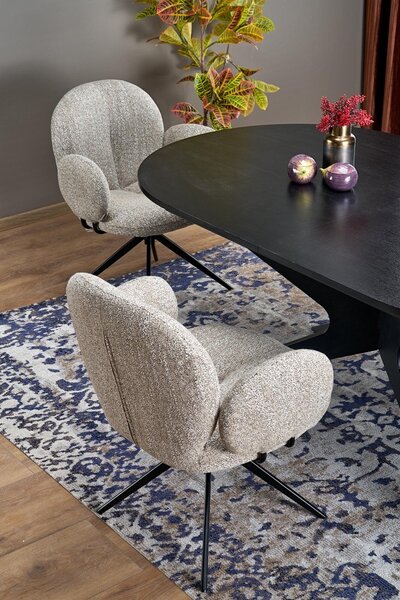 Halmar Rozkladací jedálenský stôl SANDRO 180(240)x100 čierny