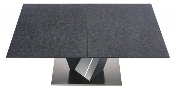 Halmar Rozkladací jedálenský stôl SALVADOR 160(200)x90 tmavo sivý