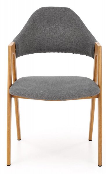 Halmar Jedálenská stolička / kreslo K344 sivé