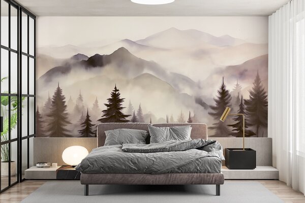 Tapety Slezové hrebene na úsvite, Fototapety s prírodnými motívmi, w08639v1 : Uwalls.sk