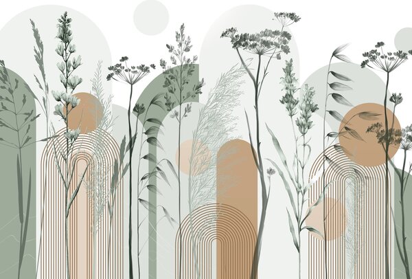 Tapety Botanické oblúky, Fototapety akvarel, w08665v1 : Uwalls.sk
