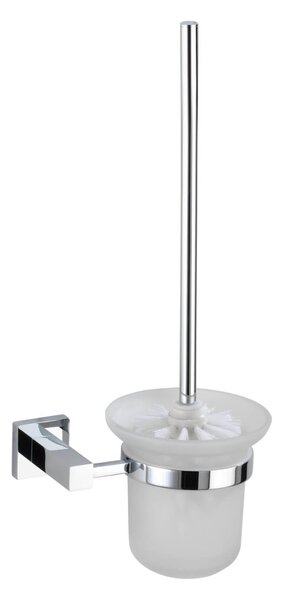 WENKO WC kefa BEZ VŔTANIA PowerLoc SAN REMO lesklý kov 38x17x12 cm