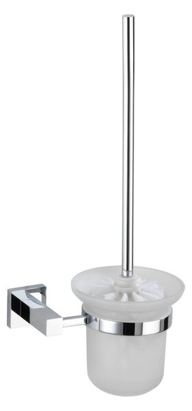WENKO WC kefa BEZ VŔTANIA PowerLoc SAN REMO lesklý kov 38x17x12 cm