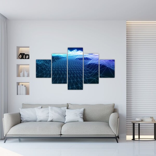 Digitálny svet - moderné obrazy do bytu (Obraz 125x70cm)
