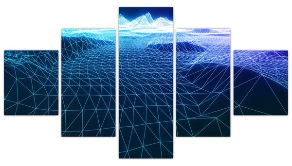 Digitálny svet - moderné obrazy do bytu (Obraz 125x70cm)