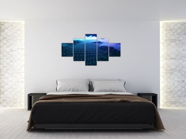 Digitálny svet - moderné obrazy do bytu (Obraz 125x70cm)