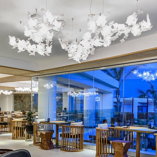 Slamp Hanami Suspension závesné svietidlo, číry kábel, Obývacia izba / jedáleň, Plast, Dizajn