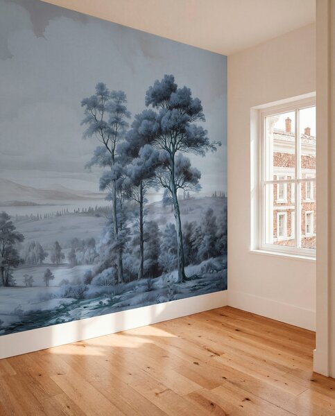 Tapety Moderná akvarelová krajina, Fototapety s prírodnými motívmi, w02978v1 : Uwalls.sk