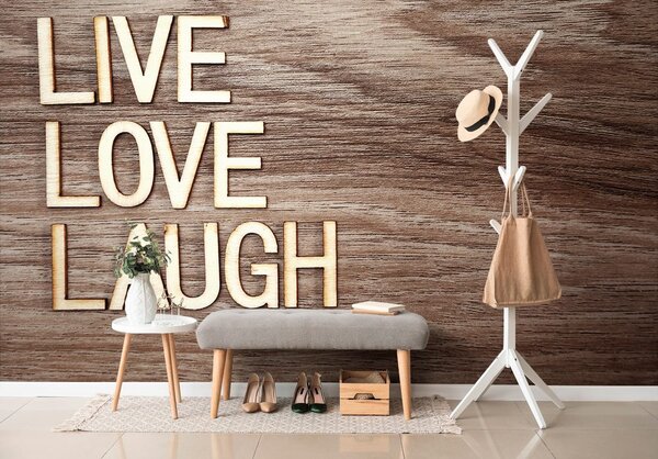 Tapeta so slovami - Live Love Laugh